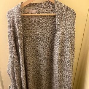 Long Knit Open Cardigan